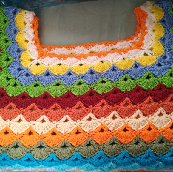 All Season sweaters, handmade crochet top - Picture 4 of 14